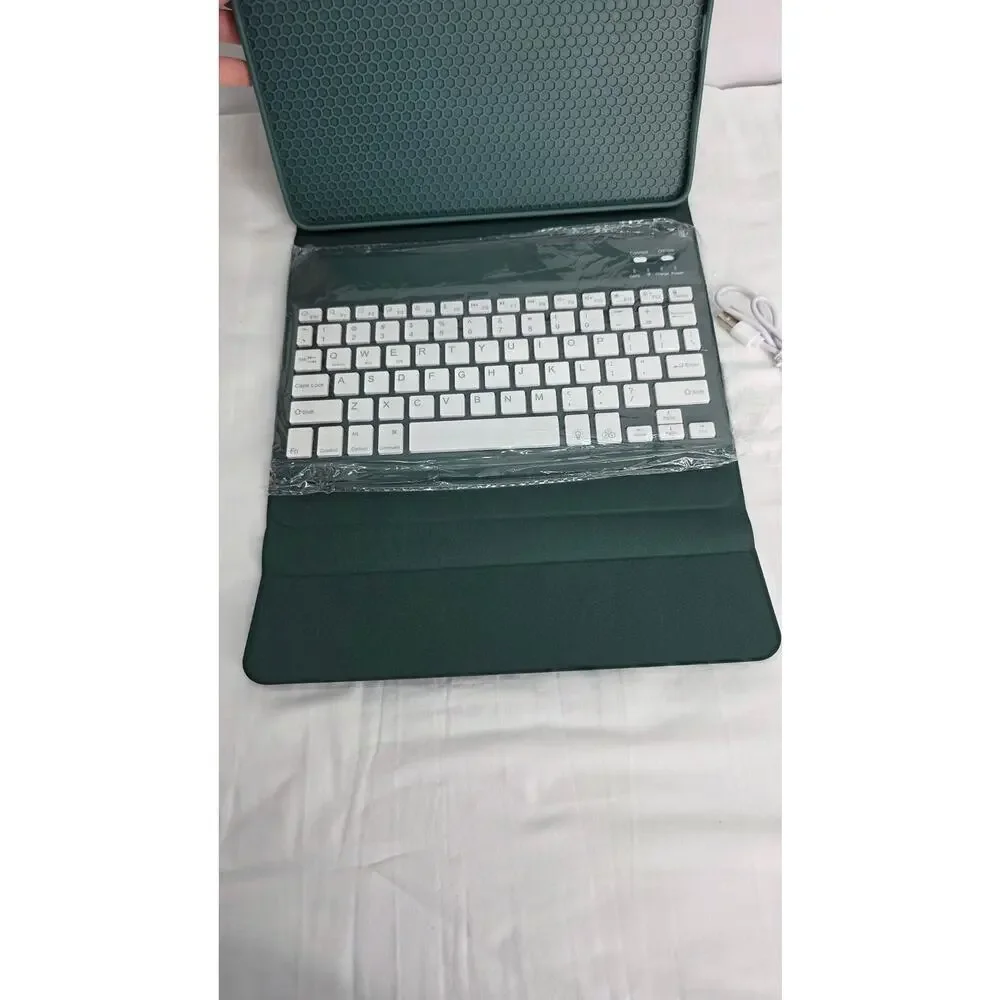 Green Folio Case & Detachable Keyboard for iPad Air 11